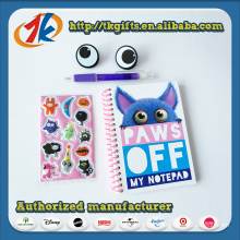 Funny Stationery Set Notebook with 3D Stickers Toy